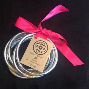 BuDhaGirl All Weather Bangles Silver